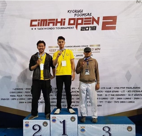 Prestasi Ajang Kejuaraan Taekwondo Cimahi Open 2, Sebastian Matodang Raih Juara 2