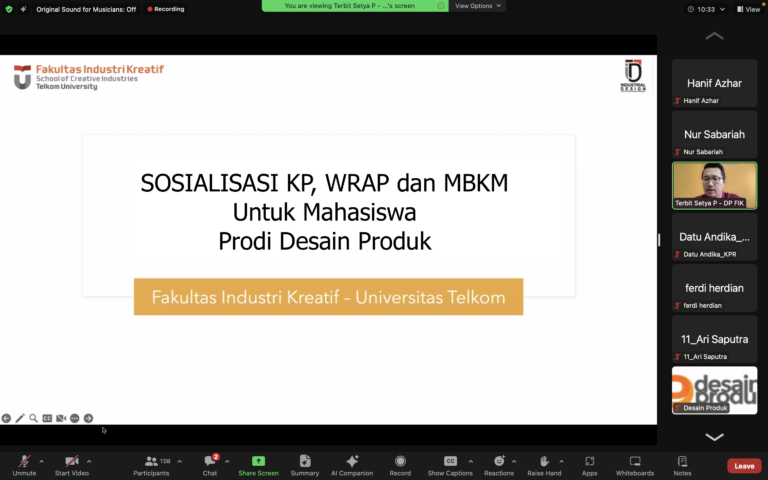 Sosialisasi Program MBKM dan Kerja Profesi