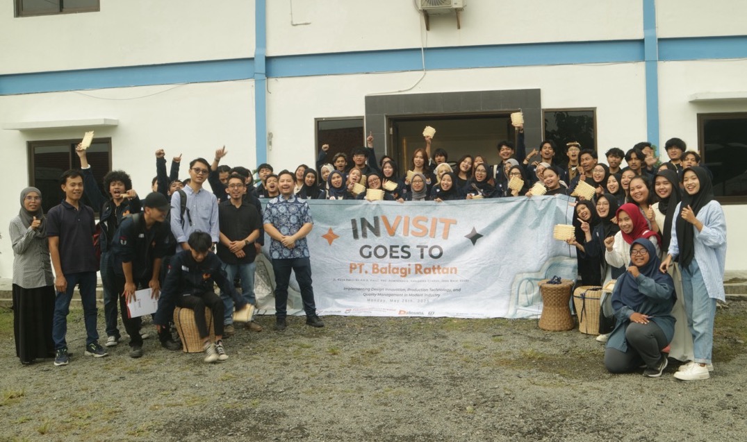 Mahasiswa Desain Produk Tel-U Kunjungi PT Balagi Rattan