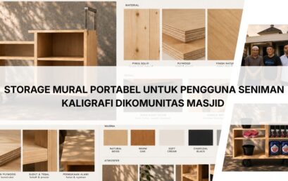 Storage Mural Portabel untuk Pengguna Seniman Kaligrafi di Komunitas Masjid